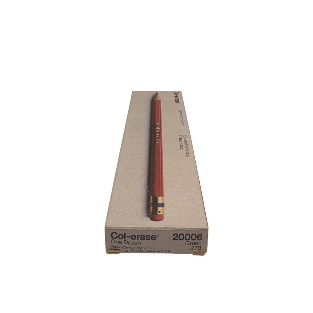 Faber-Castell Col-Erase Green Pencils 20006 Box of 12 - #1278 NOS